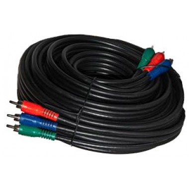 Шнур 3 RCA - 3 RCA OD3.0x9.0мм 15м