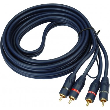 Шнур 2 RCA - 2 RCA OD5.0+2.0+5.0мм 5.0м с жилой управления