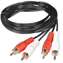 Шнур 2 RCA - 2 RCA OD2.6x5.2мм 5.0м