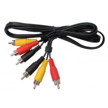 Шнур 3 RCA - 3 RCA OD2.6x7.8мм 1.2м Шнур 3 RCA - 3 RCA OD2.6x7.8мм 1.2м
