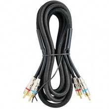 Шнур 2 RCA - 2 RCA OD6.0+2.0+6.0мм 2.0м с жилой управления Шнур 2 RCA - 2 RCA OD6.0+2.0+6.0мм 2.0м с жилой управления