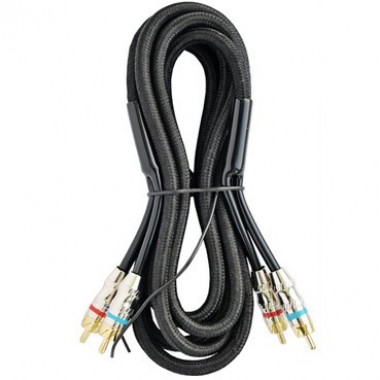 Шнур 2 RCA - 2 RCA OD6.0+2.0+6.0мм 2.0м с жилой управления