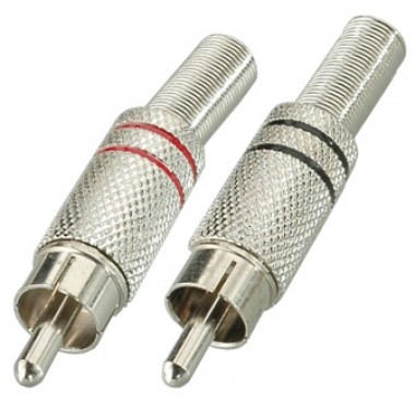Разъём RCA (шт.) металлический на кабель