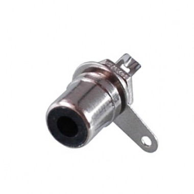 Разъём RCA (гн.) на корпус, чёрный