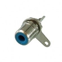 Разъём RCA (гн.) на корпус, синий Разъём RCA (гн.) на корпус, синий