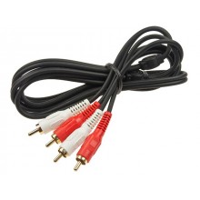 Шнур 2 RCA - 2 RCA OD3.5x7.0мм 1.5м позолоченный