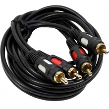 Шнур 2 RCA - 2 RCA OD4.0x8.0мм 7.0м позолоченный Шнур 2 RCA - 2 RCA OD4.0x8.0мм 7.0м позолоченный