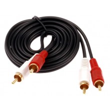 Шнур 2 RCA - 2 RCA OD3.5x7.0мм 2.0м позолоченный