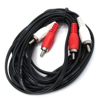 Шнур 2 RCA - 2 RCA OD2.6x5.2мм 10м