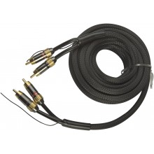 Шнур 2 RCA - 2 RCA OD6.0+2.0+6.0мм 5.0м с жилой управления Шнур 2 RCA - 2 RCA OD6.0+2.0+6.0мм 5.0м с жилой управления