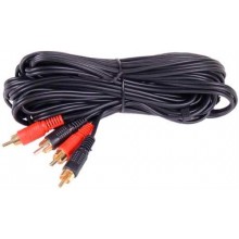 Шнур 2 RCA - 2 RCA OD3.5x7.0мм 3.0м позолоченный