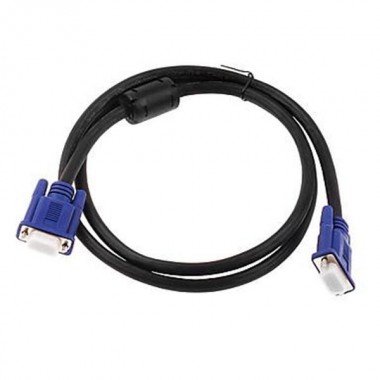 Шнур VGA (HD 15 Pin) - VGA (HD 15 Pin) OD5.3мм 1.5м с ферритами