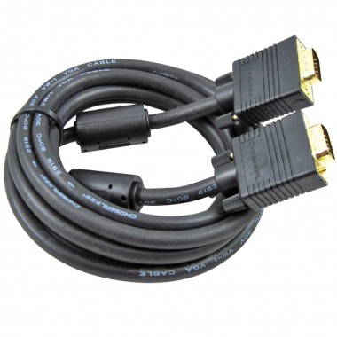 Шнур VGA (HD 15 Pin) - VGA (HD 15 Pin) OD8.0мм 5.0м позолоченный