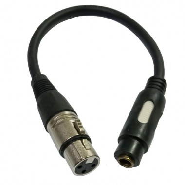 Переходник XLR 3P (гн.) — jack 6.35 мм (гн.) stereo