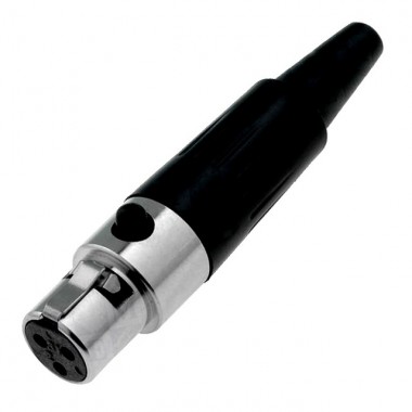 Разъём mini XLR 3P (гн.) на кабель
