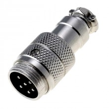 Разъём MIC 6P (шт.) на кабель металлический Разъём MIC 6P (шт.) на кабель металлический