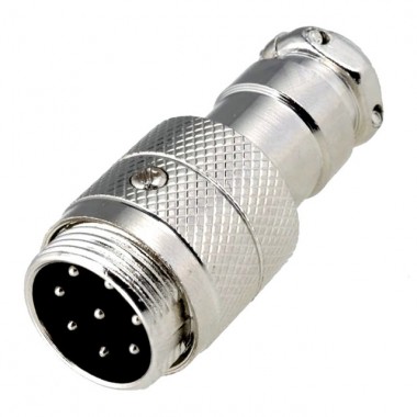 Разъём MIC 8P (шт.) на кабель металлический