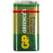 Батарейка GP Greencell 6F22 Батарейка GP Greencell 6F22