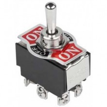 Тумблер KN-213 250V 6А (6c), двухполюсный Тумблер KN-213 250V 6А (6c), двухполюсный