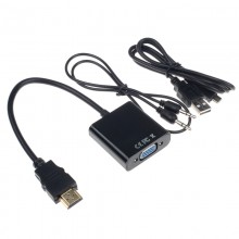 Конвертер-переходник HDMI(шт.) - VGA(гн.)