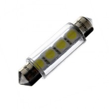 Автолампа светодиодная SV8.5 C5W 4LED SMD3528 12V