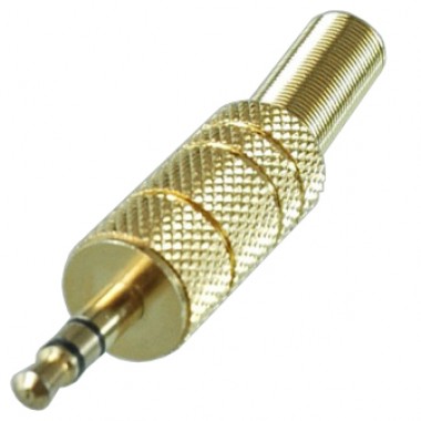 Разъём mini jack 3.5 мм (шт.) stereo позолоченный OD6.0мм