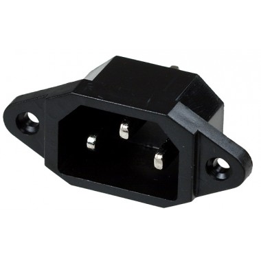 Вилка сетевая «3 PIN» 250В/10A разборная на корпус