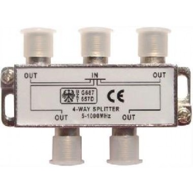 PROCONNECT 4-way splitter 5-1000 МГц под f-разъём