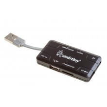 USB-хаб + картридер Smartbuy SBRH-750-K