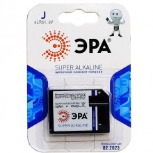 Батарейка ЭРА 4LR61 Super Alkaline Батарейка ЭРА 4LR61 Super Alkaline