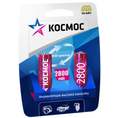 Аккумулятор Космос HR6 (2800 mAh)