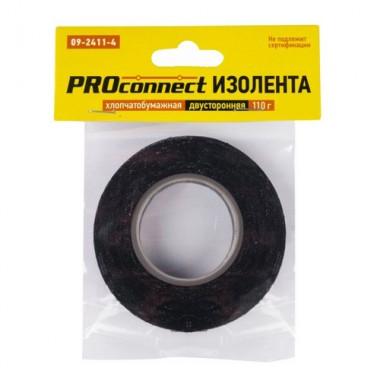 Изолента хлопчатобумажная PROCONNECT 09-2411-4, 110г Изолента хлопчатобумажная PROCONNECT 09-2411-4, 110г