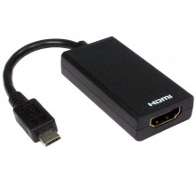 Конвертер-переходник micro USB B(шт.) - HDMI(гн.) (MHL)