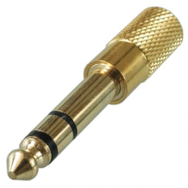 Переходник mini jack 3.5 мм (гн.) — jack 6.35 мм (шт.) stereo