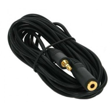 Шнур mini jack 3.5 мм - mini jack 3.5 мм OD4.0мм 7.0м позолоченный
