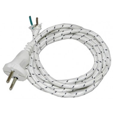 Шнур сетевой для утюга 2x0.75мм²  1.7м