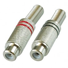 Разъём RCA (гн.) металлический на кабель