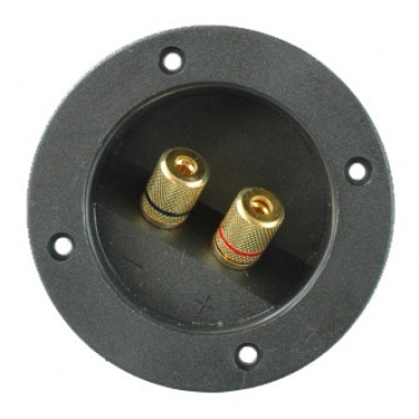 Терминал круглый ∅75мм, позолоченный на корпус