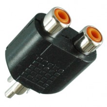 Переходник RCA (шт.) - 2хRCA (гн.)