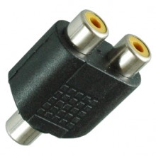 Переходник RCA (гн.) - 2хRCA (гн.)