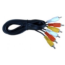 Шнур 3 RCA - 3 RCA OD2.6x7.8мм 3.0м Шнур 3 RCA - 3 RCA OD2.6x7.8мм 3.0м