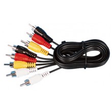 Шнур 4 RCA - 4 RCA OD2.6x10.4мм 1.0м Шнур 4 RCA - 4 RCA OD2.6x10.4мм 1.0м