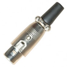 Разъём XLR 3P (гн.) на кабель с хомутом