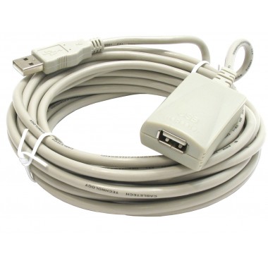 Шнур-удлинитель USB A - USB A 5.0м с усилителем